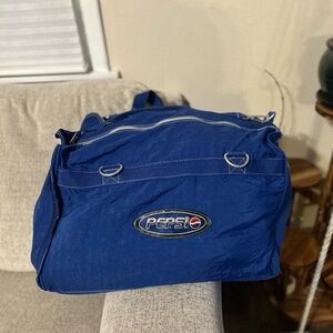 Vintage Nylon Pepsi Blue Duffel Bag Large
